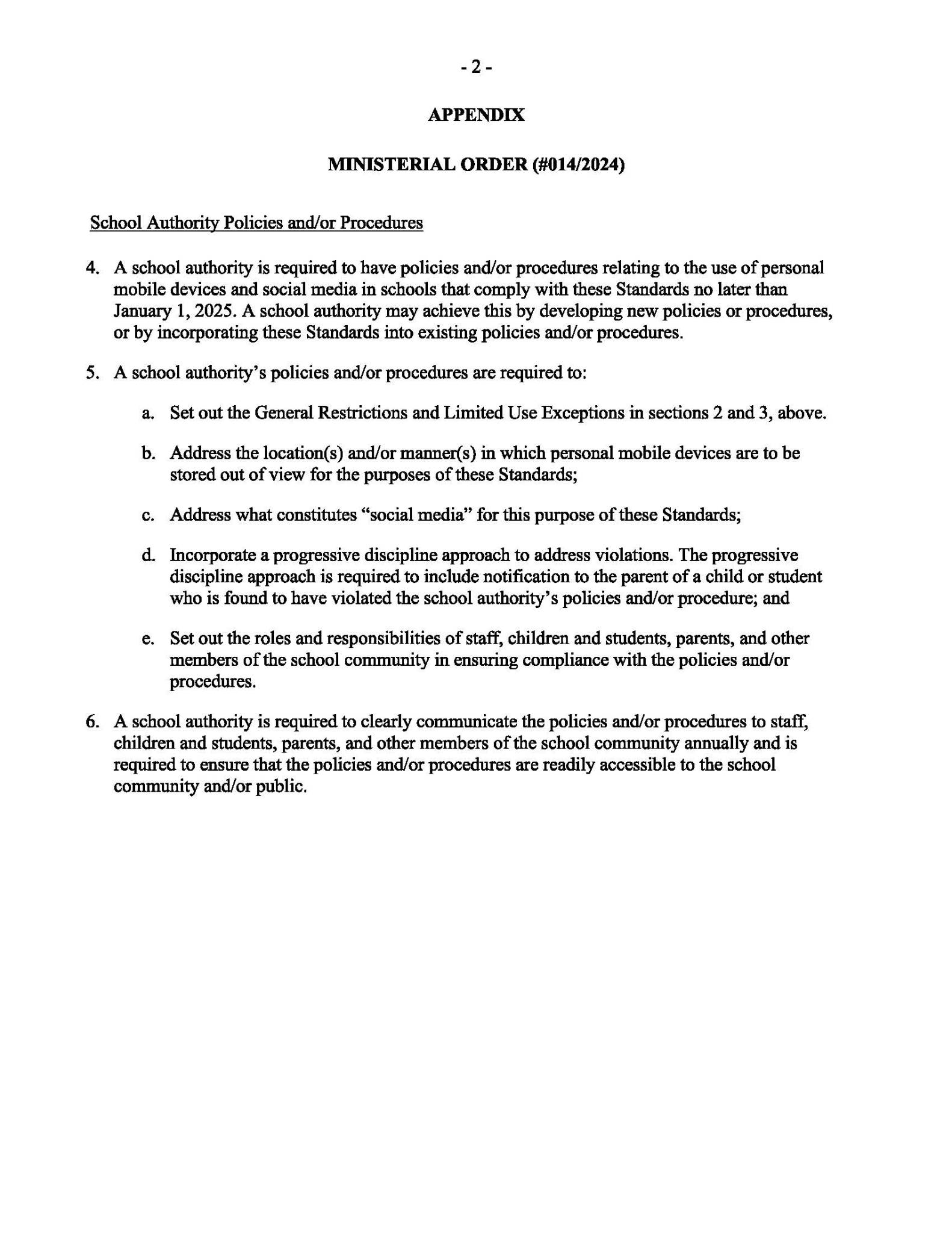 Ministerial Order cell phone ban Page 3